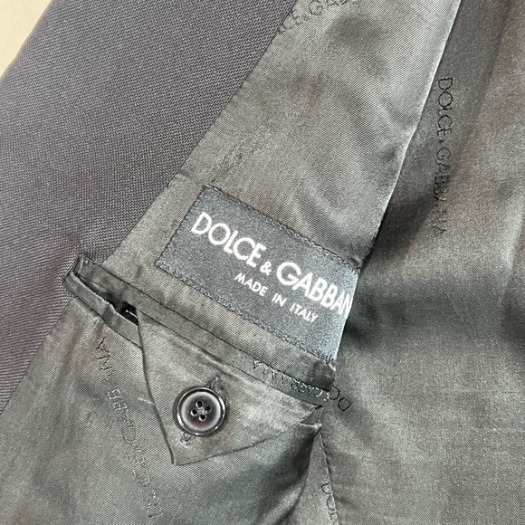 Dolce & Gabbana D&G 42R 100% Lana Wool Solf Elegant Black Blazer Made in Italy - Picture 5 of 14
